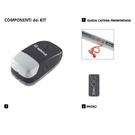 KIT COMPLETO X PORTE SEZIONALI E BASCULANTI AZIMUT 1 V2 32B011 8 Mq MAX 50 KG