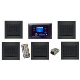 KIT RTS PER FILODIFFUSIONE MY HOUSE DA INCASSO CENTRALE AUDIO 20W - 5 DIFFUSORI