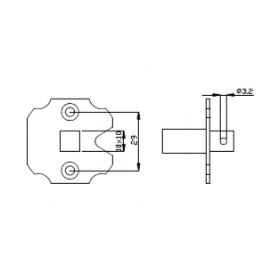 Adattatore per le staffe da parete accessorio per motoriduttori tubolari v2 163488